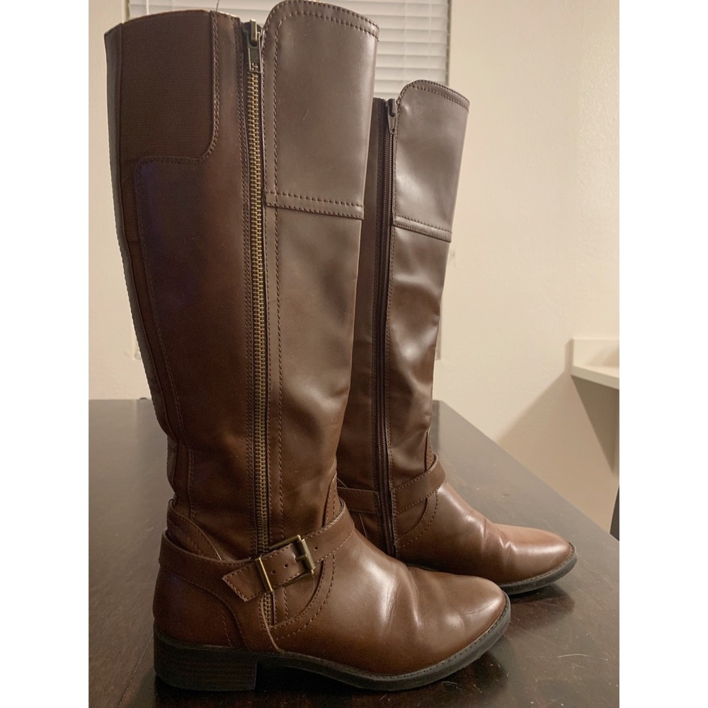 Brown Tall Riding Boots Size 7.5